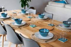 Casa Feliz - dining table w pottery